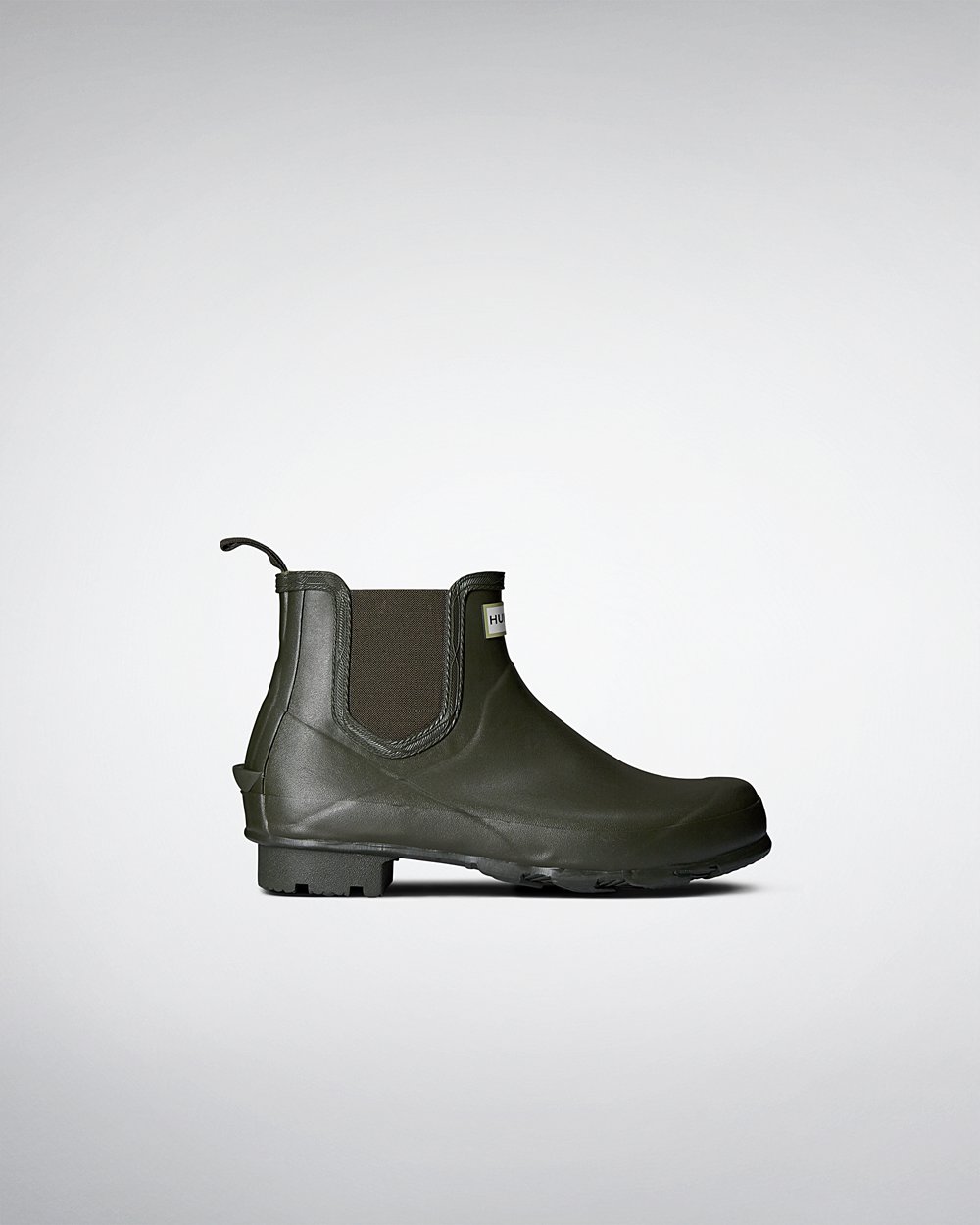 Hunter Norris Field Chelsea Boots - Online Sale Mens Dark Olive - QTIDHL769